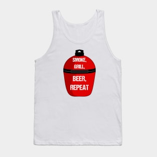 "Smoke, Grill, Beer, Repeat" BBQ Tank Top